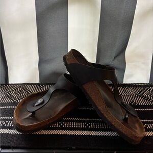 Birkenstock Black and Brown Women's Sandals